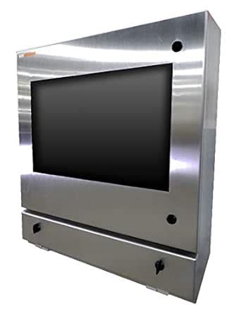 Stainless Steel Monitor Enclosure with Keyboard Drawer (NEMA 